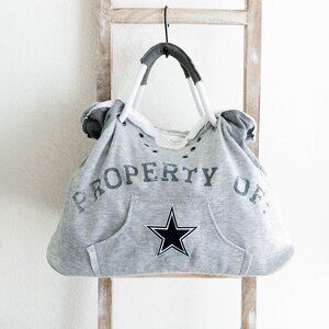 Dallas Cowboys Pro-FAN-ity Hoodie Tote Bag | 24" Wide Jersey Cotton Purse